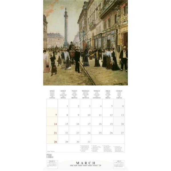 Artist's Impressions Of Paris Calendar 2027, Wall Calendars, Month To View, Travel, Gift