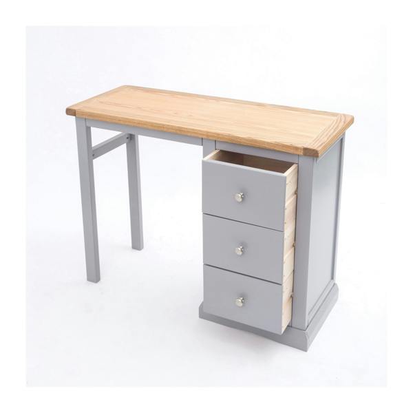 Cabinet Bits Rocca 3 Drawer Desk - Dressing Table Chrome Knob