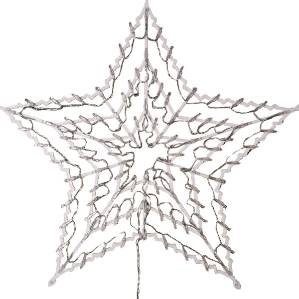 Samuel Alexander 50cm Multi Colour LED Window Star Light Up Indoor/Outdoor Christmas Decorations