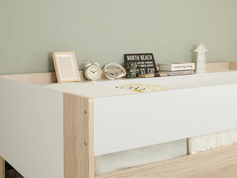Flair Hampton High Sleeper with Desk - White