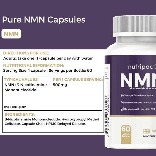 nutripact NMN 500mg Capsules