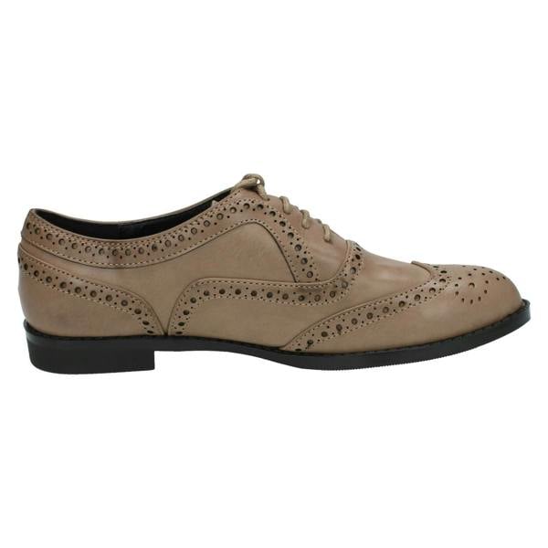 Spot On Ladies Spot On Casual Brogue Style Shoes