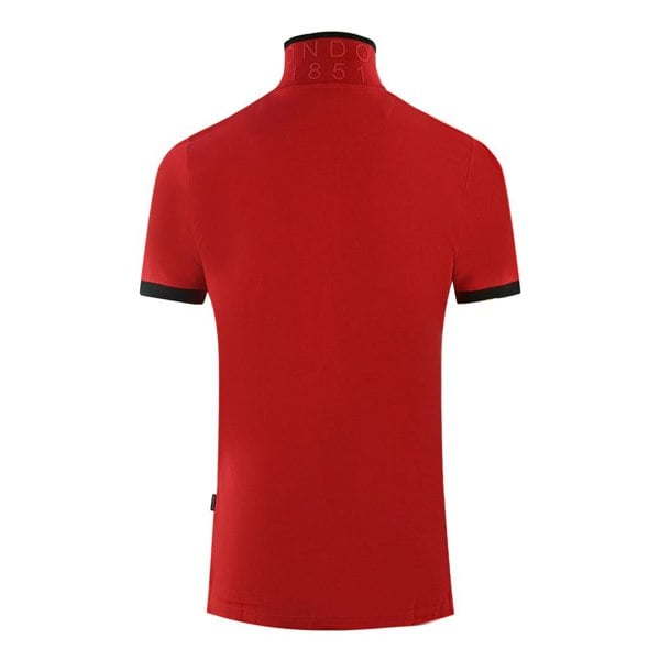 Aquascutum Branded Shoulder Tipped Polo Shirt - Red