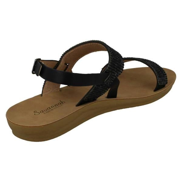 Savannah Ladies Savannah Diamante Sandals F00242