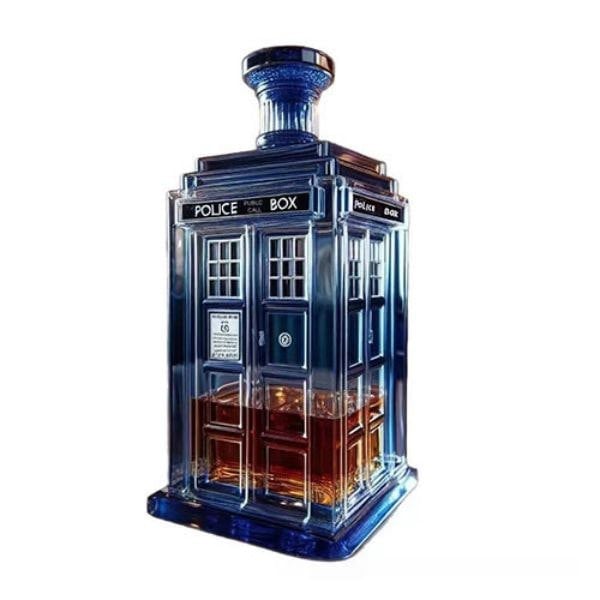 Leaper Phone Booth / Police Call Box Whisky Bottle
