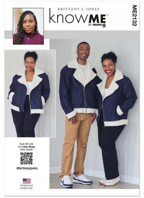 Know Me Sewing Pattern 2132, Jackets for Men, Women, A (XS-S-M-L-XL-XXL) - Intermediate