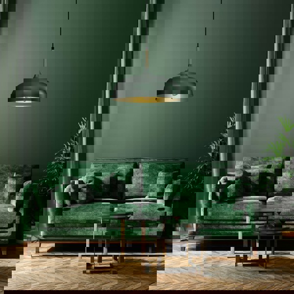 Milagro Pendant Lamp Lincoln Green/Gold 1XE27 35cm