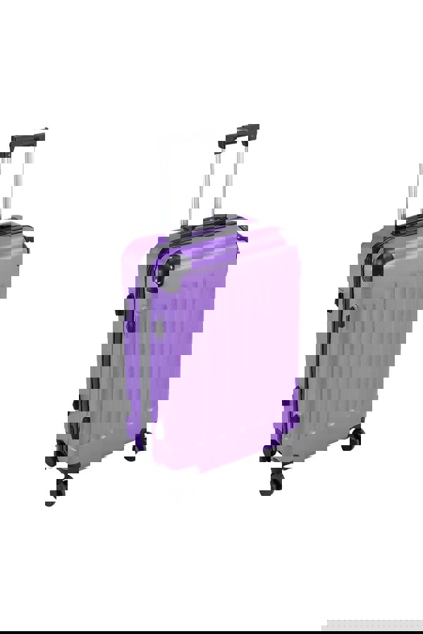 Living and Home Modern Hardside Spinner Suitcase with Combination Lock, 20" Purple