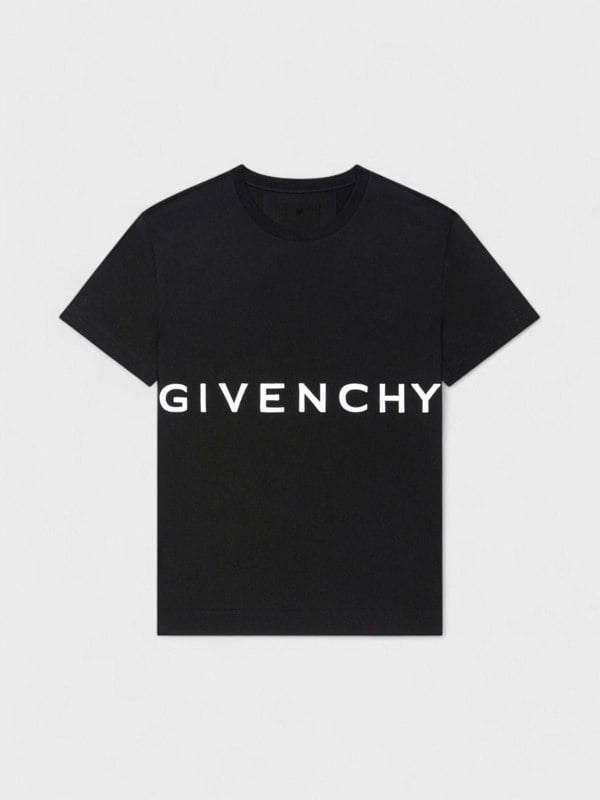 Givenchy Oversized T-Shirt Givenchy Embroidery Black - Supplied FashionGivenchy