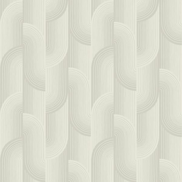 Grandeco Boutique Romaine Art Deco Luxury Weight Embossed Wallpaper, Grey
