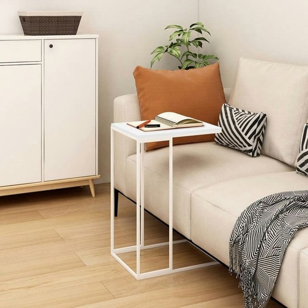 Berkfield Side Table White 40x30x59 cm Engineered Wood