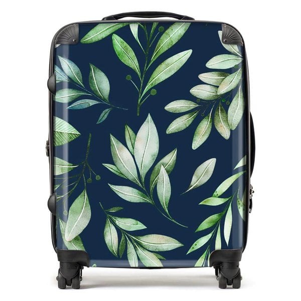 Warren Reed Watercolor Leaves Suitcase