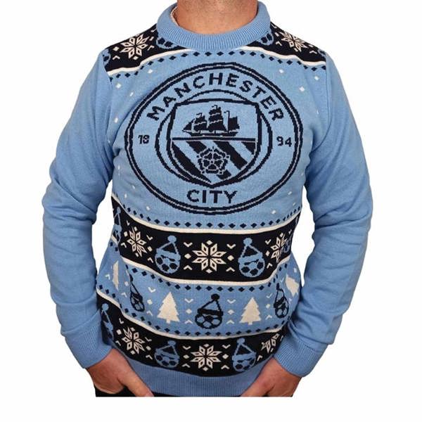 Manchester City FC Christmas Jumper XL, Clothing, Sports, Gift