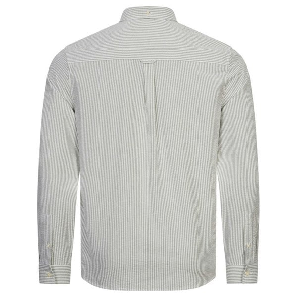 Lyle & Scott Long Sleeve Seersucker Strike White Shirt XS