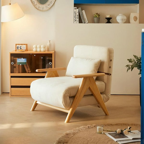 Antonia Single Sofa Bed, Armchair, Linen-Rit Concept-Rit Concept