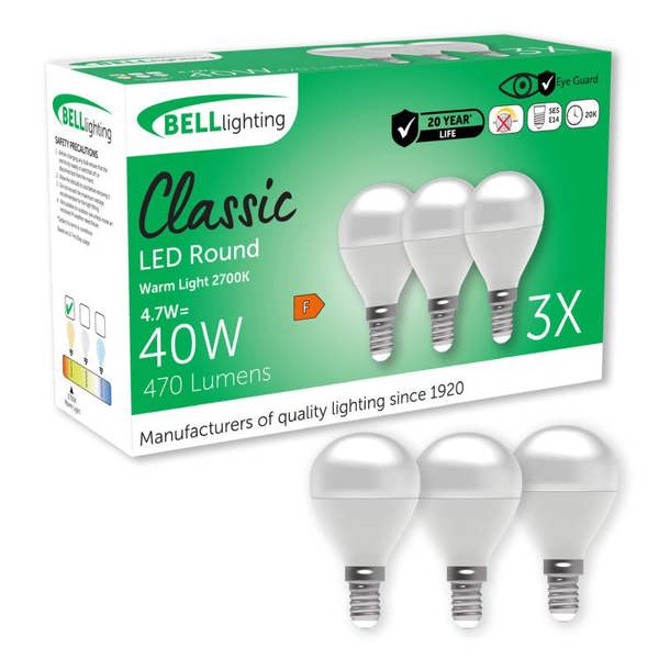 BELL Lighting E14 LED Golf Ball Bulb 4.7W Energy Saving Light Bulb