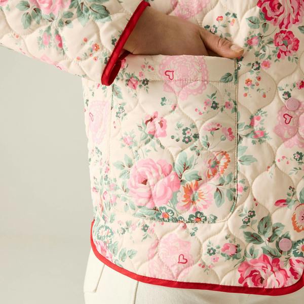 Regatta Womens/Ladies Cath Kidston Hackney Rose Quilted Padded Jacket - Cream - 