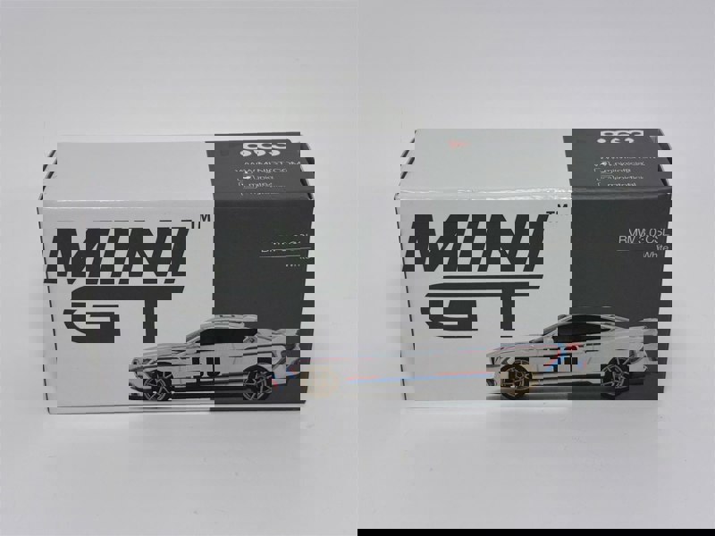 Mini GT BMW 3.0 CSL White LHD 1:64 Scale Mini GT MGT00863L