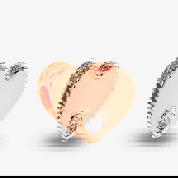 Rosa Lea White Offset Heart Charm AM-2THB005906-White