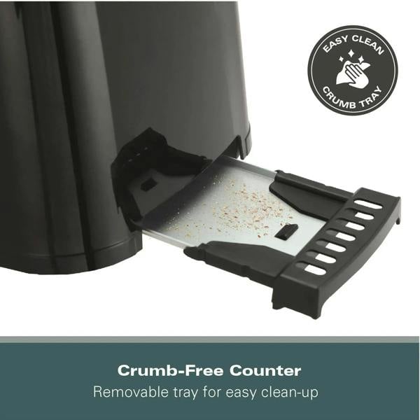 Hamilton Beach Essential 2 Slice Plastic Toaster - Black