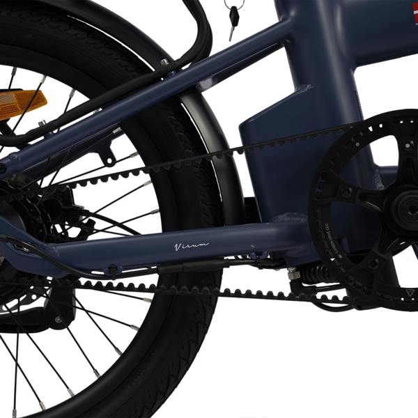 Hygge Bikes Virum Auto 2026 Folding E-Bike, Automatic 3-Speed, Belt Drive – Nocturne Blue