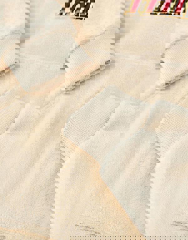 Stranger Things Unisex Beige Brand Name Print Printed Hood Linning Blanket Hoodie (One Size)