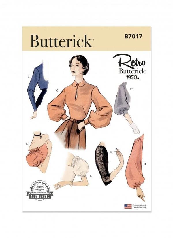 Butterick Sewing Pattern 7017 for Women, A (S-M-L-XL) - Intermediate