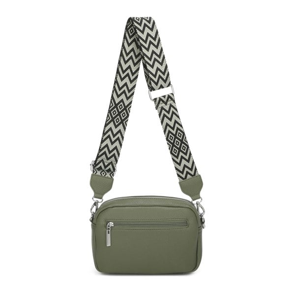 Kitise Camera Crossbody Bag Wide Chevron Strap Shoulder Purse