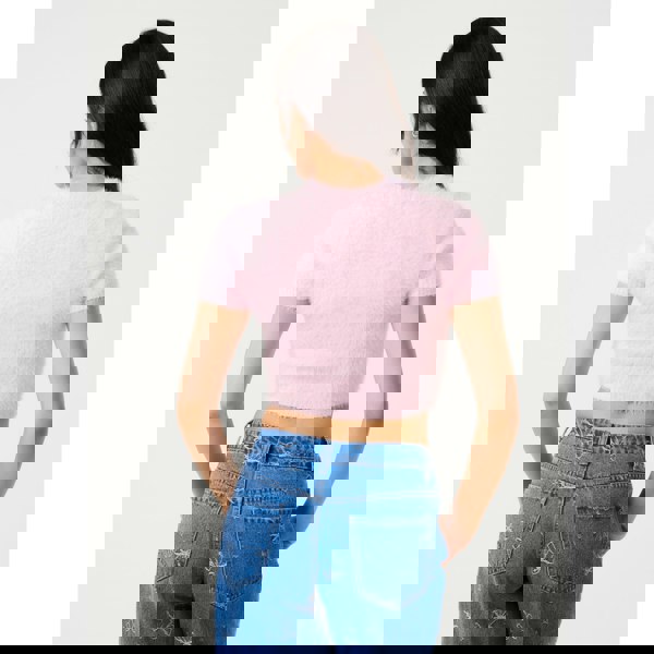 Pink Vanilla Short Sleeve Fluffy Knit Jumper