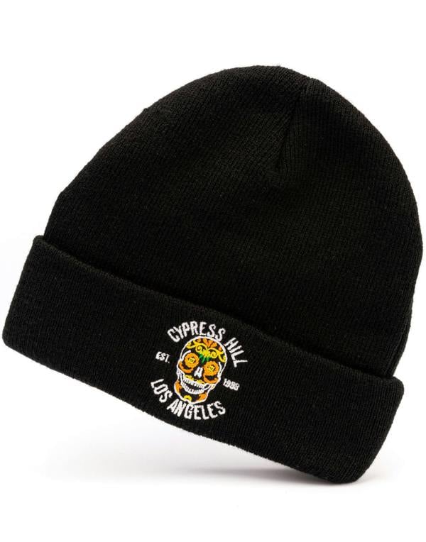 Cypress Hill Mens Black Logo Beanie Hat (One Size) [dis]