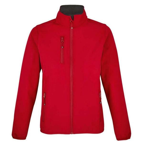 SOLS Womens/Ladies Falcon Softshell Recycled Soft Shell Jacket - Pepper Red