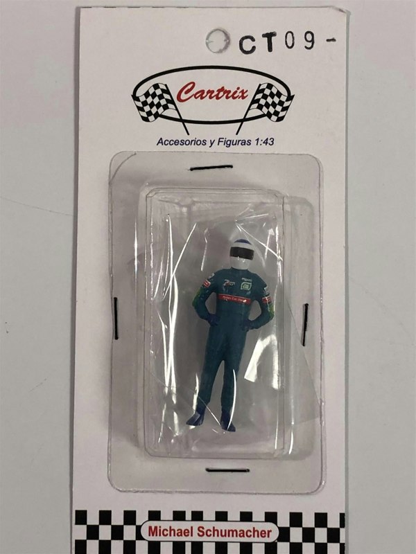 michael schumacher jordan 1:43 scale racing figure cartrix ct09