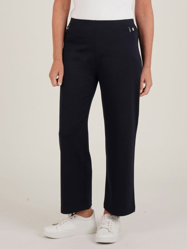 PennyPlain Wide Leg Joggers - Navy Short