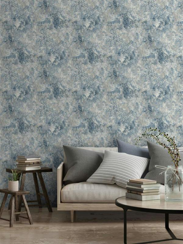 Perico Stone Blue Wallpaper image 3