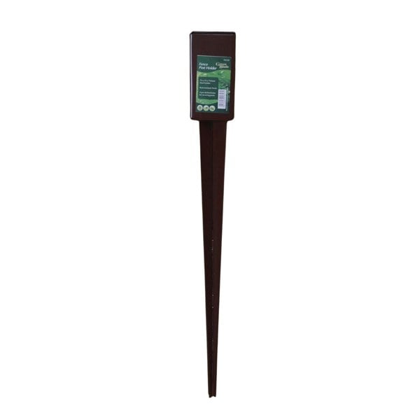 Samuel Alexander 75mm x 75mm (3"x 3") Metal Garden Fence Post Holder & Spike