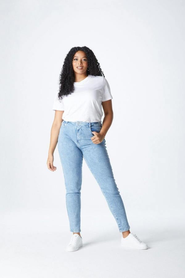 Urban Bliss Marble Wash Straight Leg Jean