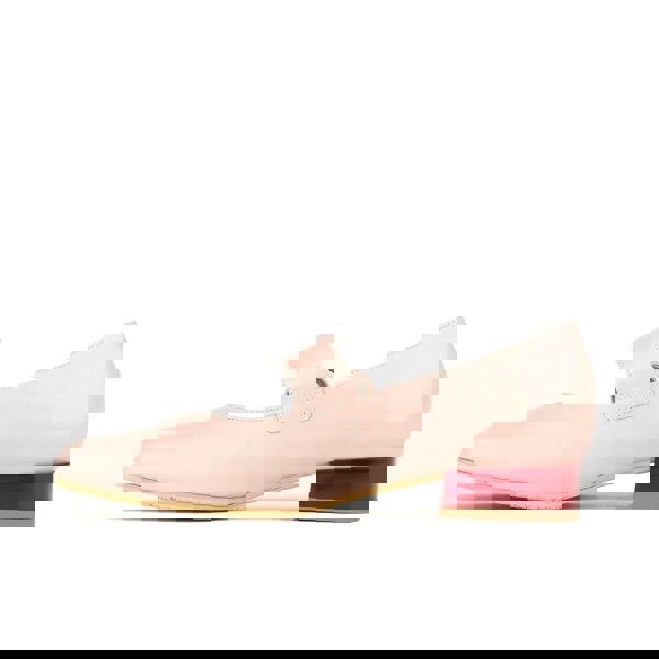 Embassy London Bliss - Pink - Women's block heel square toe patent leather comfort loafer