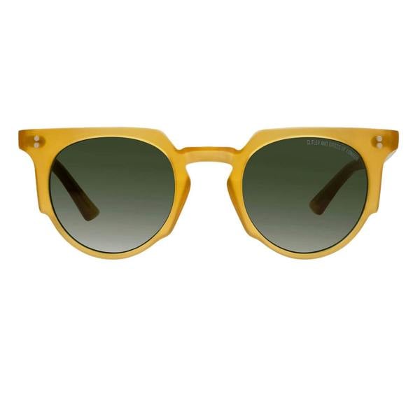 Cutler &amp; Gross 1383 round sunglasses in a honey tone frame