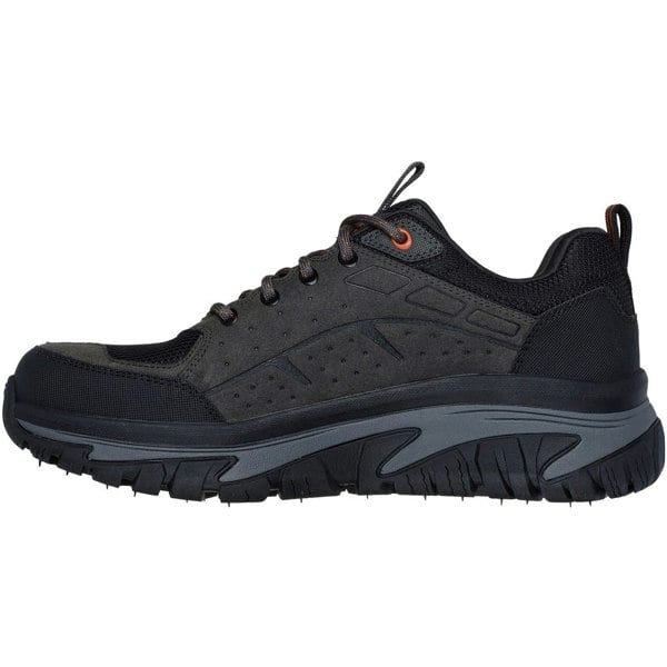 Skechers Arch Fit Road Walker Vernal Suede Men's Charcoal/Black Hiking Boots