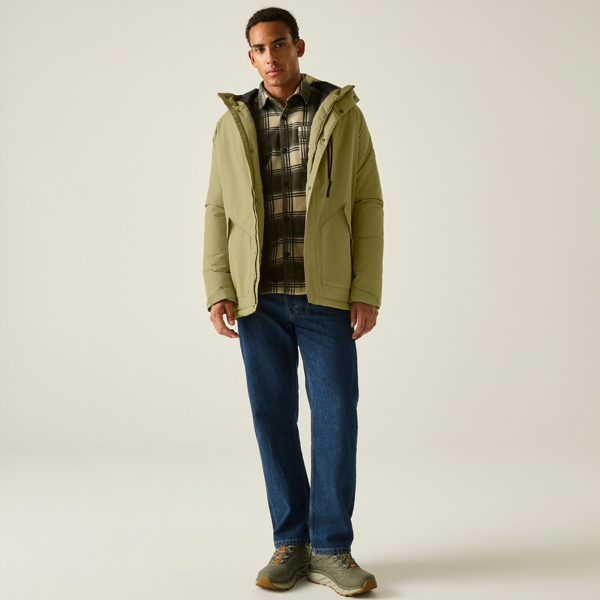 Regatta Mens Slyvan Insulated Waterproof Jacket - Desert Beige