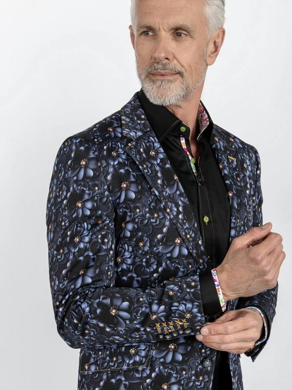 CLJ2547 DAISY PRINTED BLAZER - Claudio Lugli Shirts