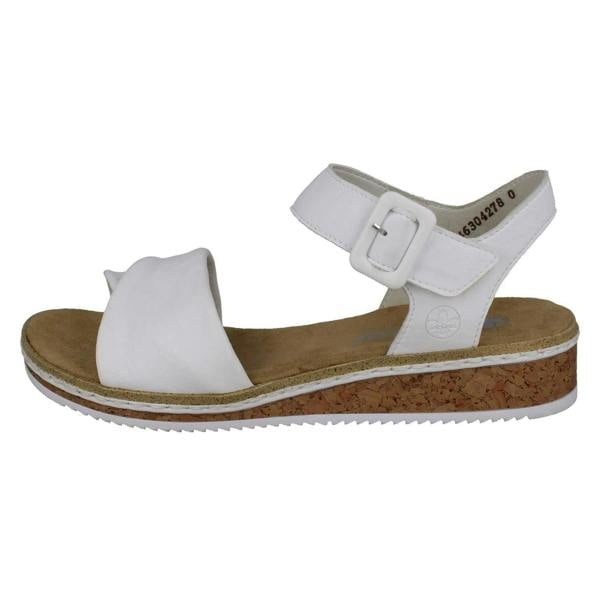 Rieker Ladies Rieker Strappy Crossover Wedge Sandals V3691