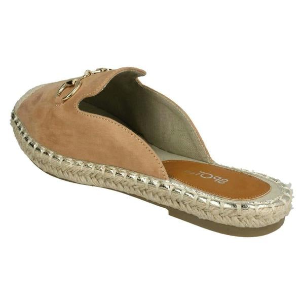 Spot On Ladies Spot On Closed Toe Espadrilles F2261