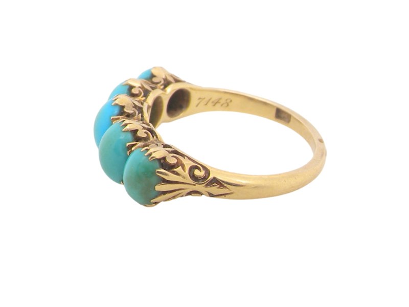 Vintage Tom An antique Turquoise dress ring