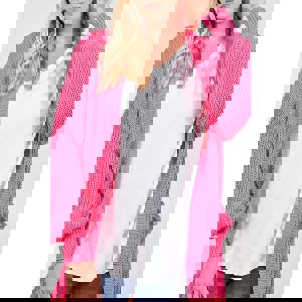 Blue Vanilla Longline Double Pocket Knitted Cardigan