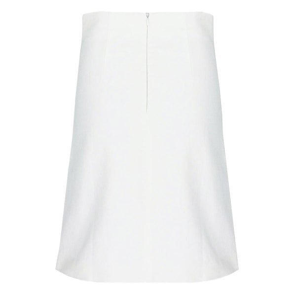J W Anderson A-Line knee-length skirt in an optic white denim fabric