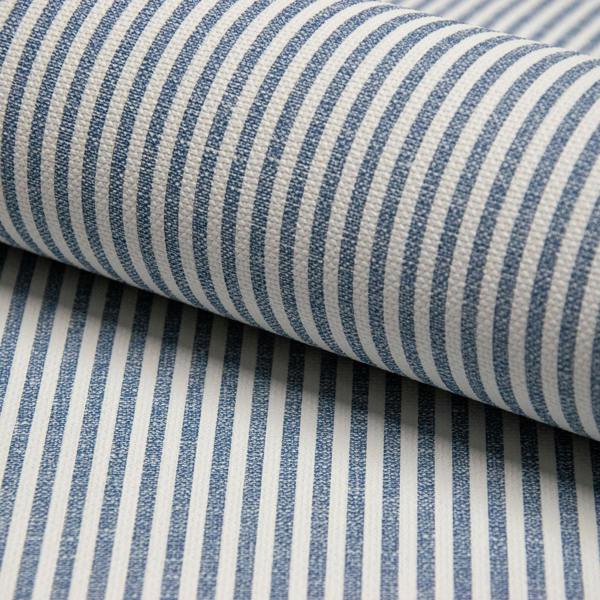 Grandeco Pinstripe Nursery Textured Wallpaper Blue