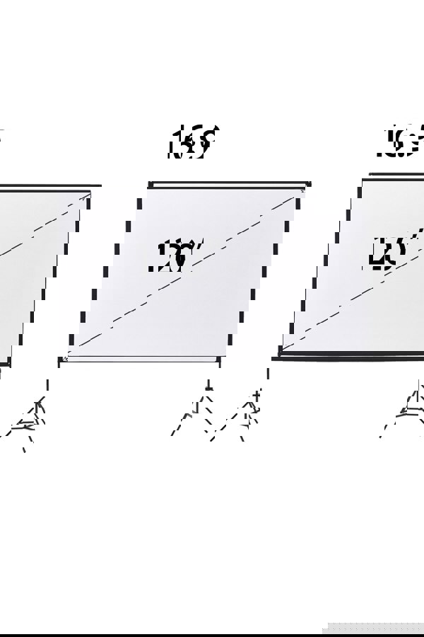 Living and Home 120" 3D 4K HD Outdoor Indoor 16:9 4K Portable Projector Screen with Stand