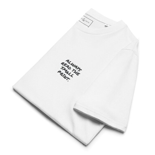 Anchor & Crew Small Print Annotations Organic Cotton T-Shirt