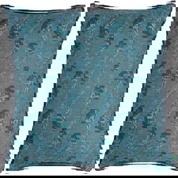 Wylder Abyss Chenille Jelly Fish Cushion Cover - Petrol